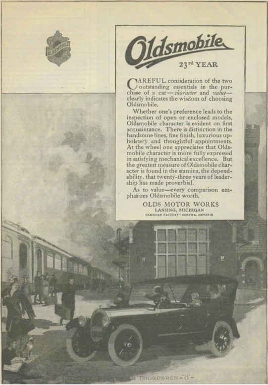 1921 Oldsmobile Auto Advertising